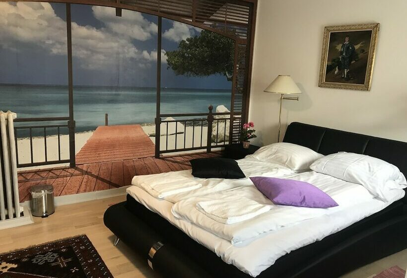 스탠다드 룸 공동 욕실, Pandekagehuset B&b