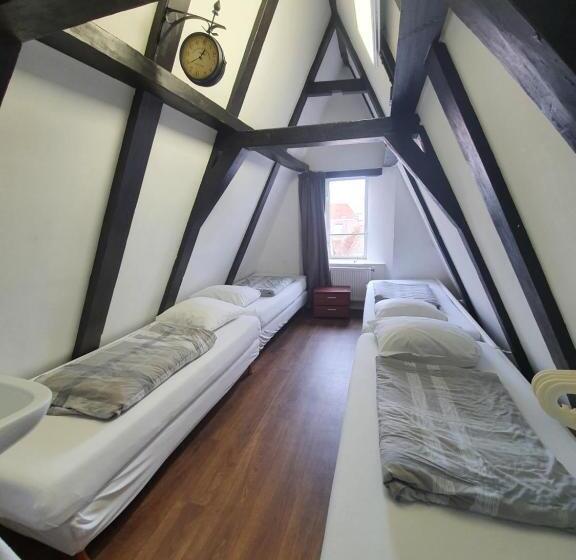 اتاق استاندارد چهارنفره با سرویس بهداشتی مشترک, International Budget Hostel City Center