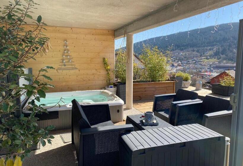 اتاق استاندارد با تراس, Au Nid Cosy D Isa A Gerardmer Vosges   Spas Privatifs