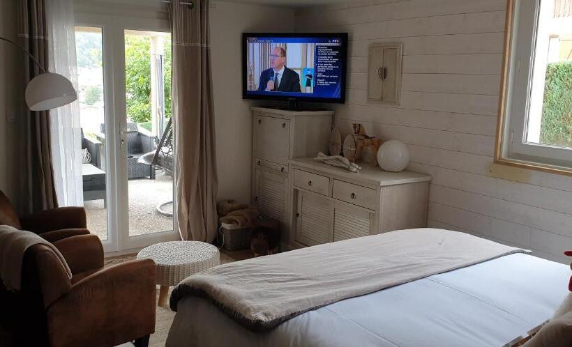 اتاق استاندارد با تراس, Au Nid Cosy D Isa A Gerardmer Vosges   Spas Privatifs