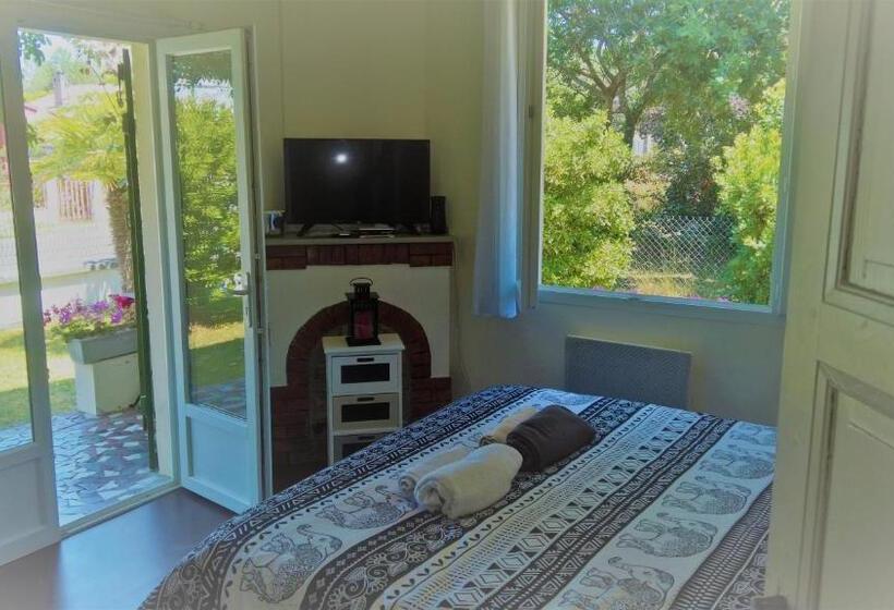 اتاق استاندارد با چشم‌انداز باغ, B&b Mob Mimizan On The Beach