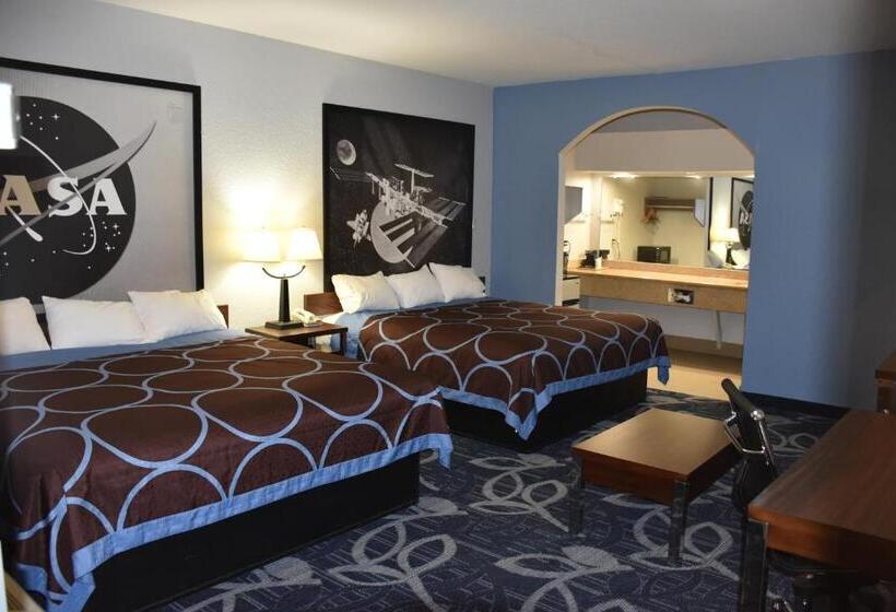 Pokój Standard 2 Łóżka Małżeńskie, Super 8 By Wyndham Houston Hobby Airport South