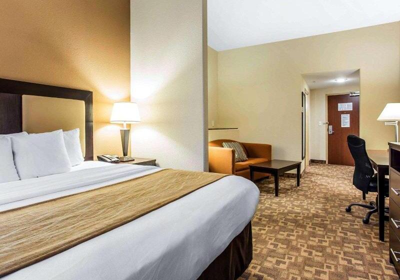 Suíte Cama King, Comfort Suites At Kennesaw State University
