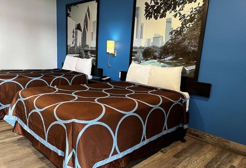 غرفه قياسيه سريرين مزدوجين, Super 8 By Wyndham Houston North I45