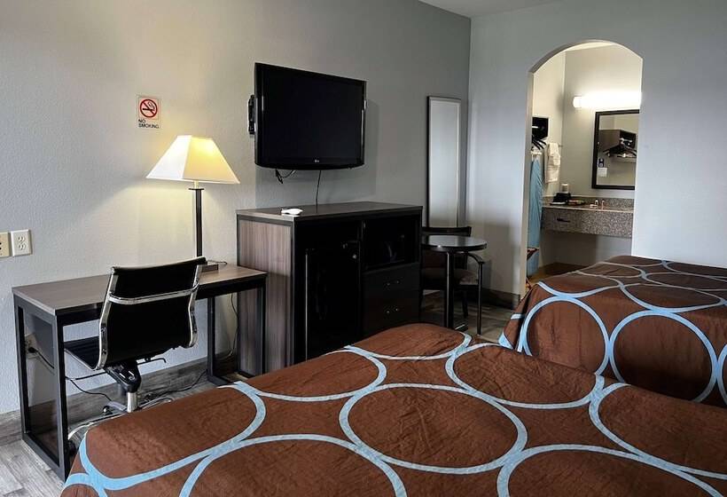 غرفه قياسيه سريرين مزدوجين, Super 8 By Wyndham Houston North I45