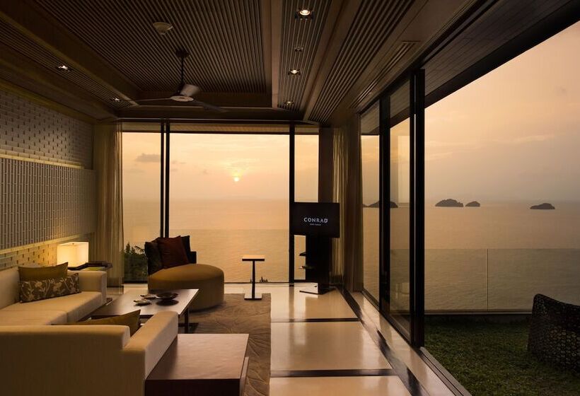 オーシャンビューの1ベッドルームビラ, Conrad Koh Samui Residences