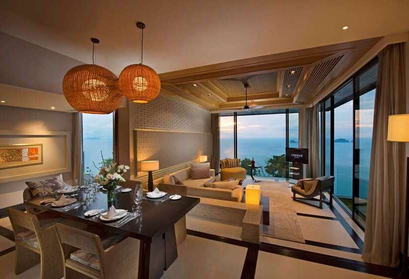 オーシャンビューの1ベッドルームビラ, Conrad Koh Samui Residences