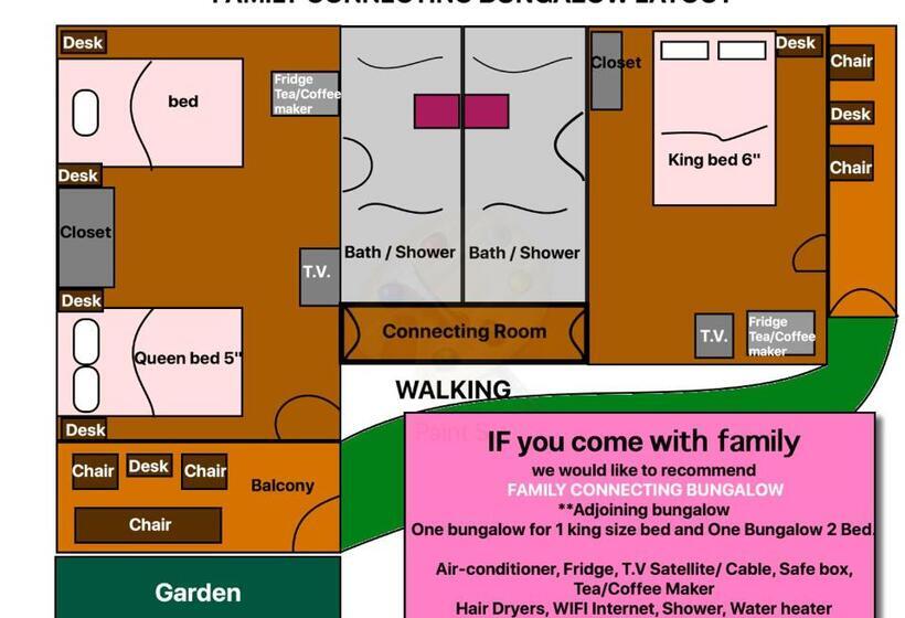 بنجلو قياسى غرفتين نوم, Kirati Beach Resort