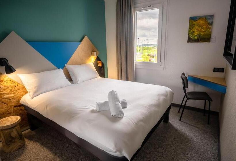 חדר סטנדרט יחיד עם מיטה זוגית, Greet Hôtel Montbéliard