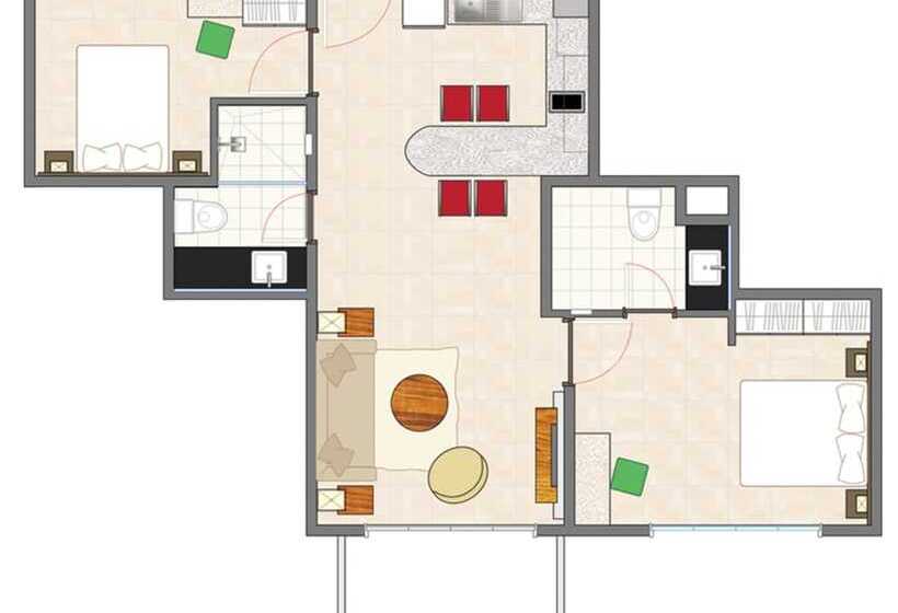 דירת שני חדרים, Azalea Residences Baguio