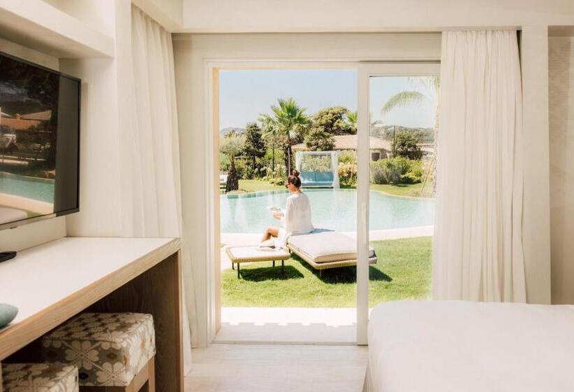 اتاق دلوکس با تخت کینگ و چشم‌انداز, 7pines Resort Sardinia   A Destination By Hyatt