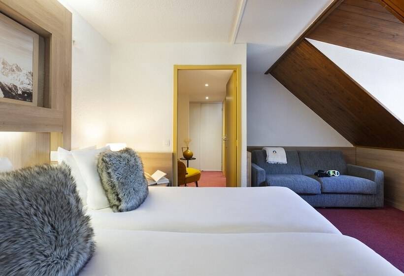 اتاق استاندارد چهار تخته, Sowell Hotels Mont Blanc Et Spa