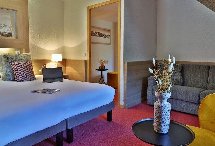 اتاق استاندارد چهار تخته, Sowell Hotels Mont Blanc Et Spa