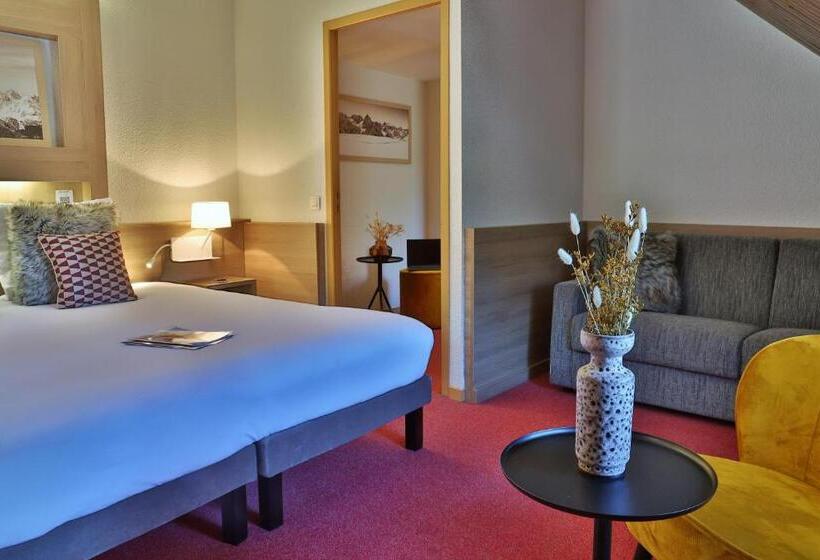 اتاق استاندارد چهار تخته, Sowell Hotels Mont Blanc Et Spa