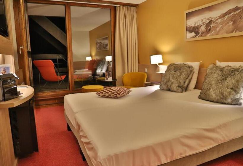 اتاق استاندارد با چشم‌انداز, Sowell Hotels Mont Blanc Et Spa