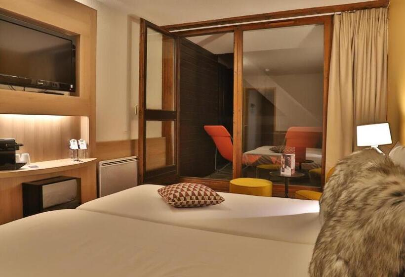 اتاق استاندارد با چشم‌انداز, Sowell Hotels Mont Blanc Et Spa