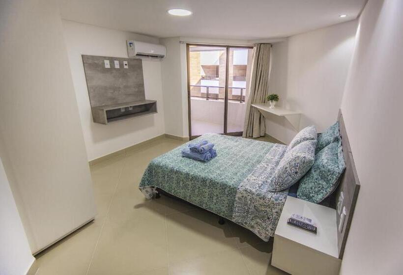 آپارتمان 1 خوابه با چشم‌انداز استخر, Goldflat   Cabo Branco By Penareiaturbr
