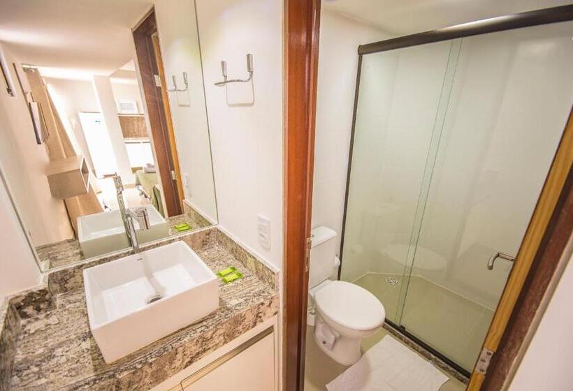 آپارتمان 1 خوابه با چشم‌انداز استخر, Goldflat   Cabo Branco By Penareiaturbr