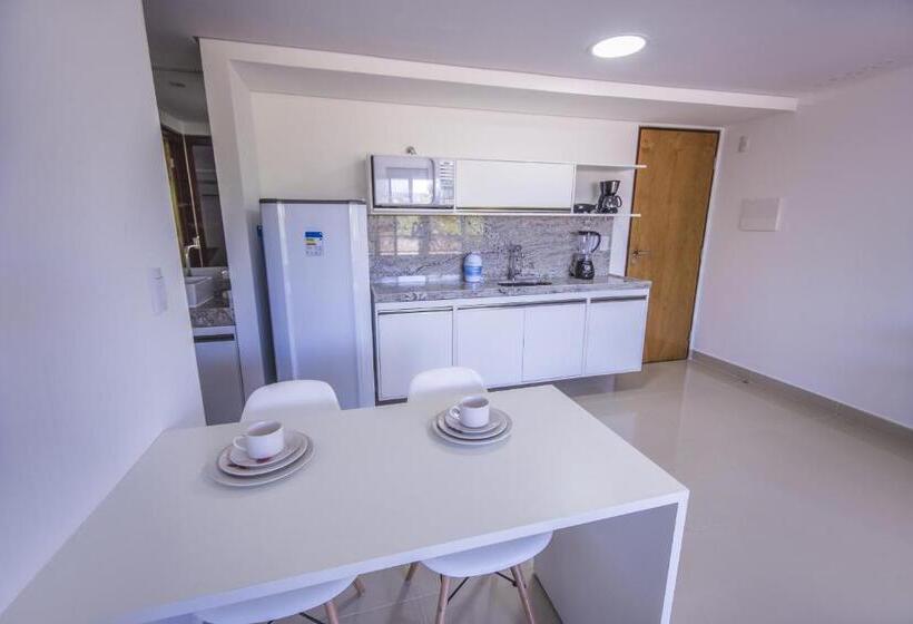 آپارتمان 1 خوابه با بالکن, Goldflat   Cabo Branco By Penareiaturbr