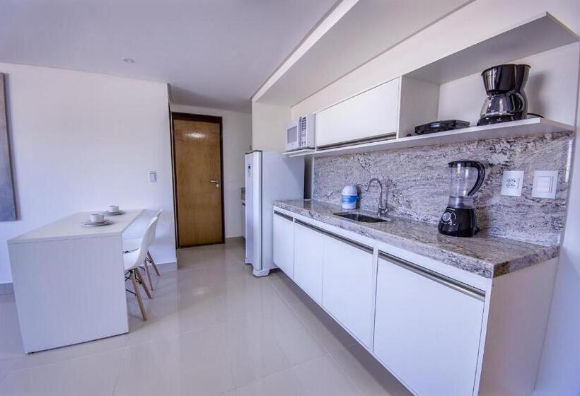 آپارتمان 1 خوابه با بالکن, Goldflat   Cabo Branco By Penareiaturbr