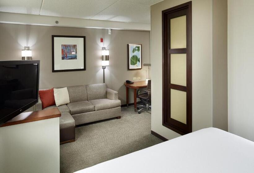 带大床的标准工作室, Hyatt Place Grand Rapids South