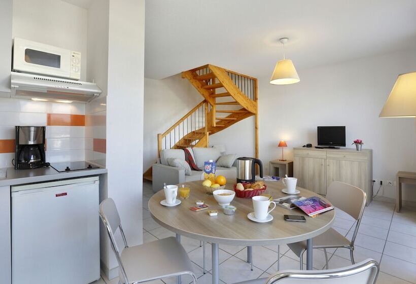 Апартаменты 2 спальни Вид на Бассейн, Vacanceole  Residence Cap Camargue