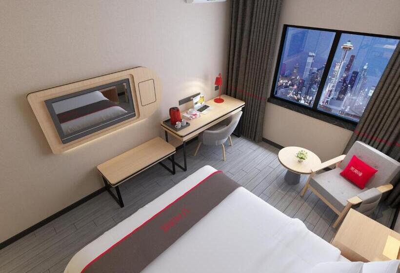 اتاق استاندارد, Thank Inn Chain Hotel Jiangsu Yangzhou Jiangdu District Longchuan Square