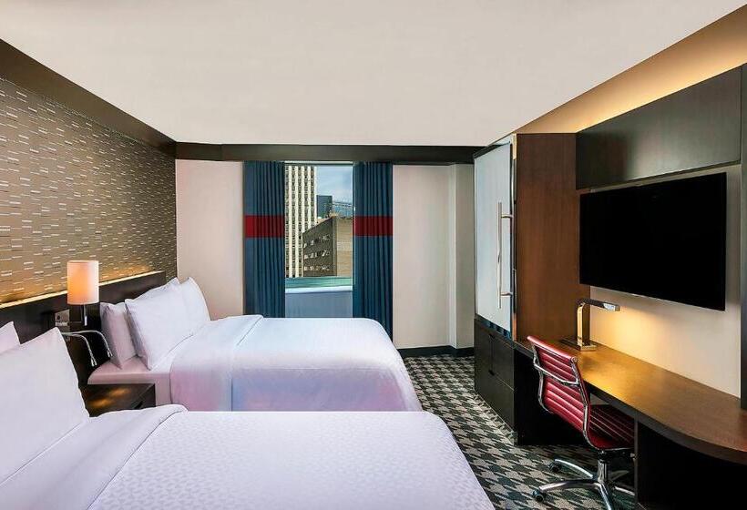 带2个双人床的标准工作室, Four Points By Sheraton New York Downtown