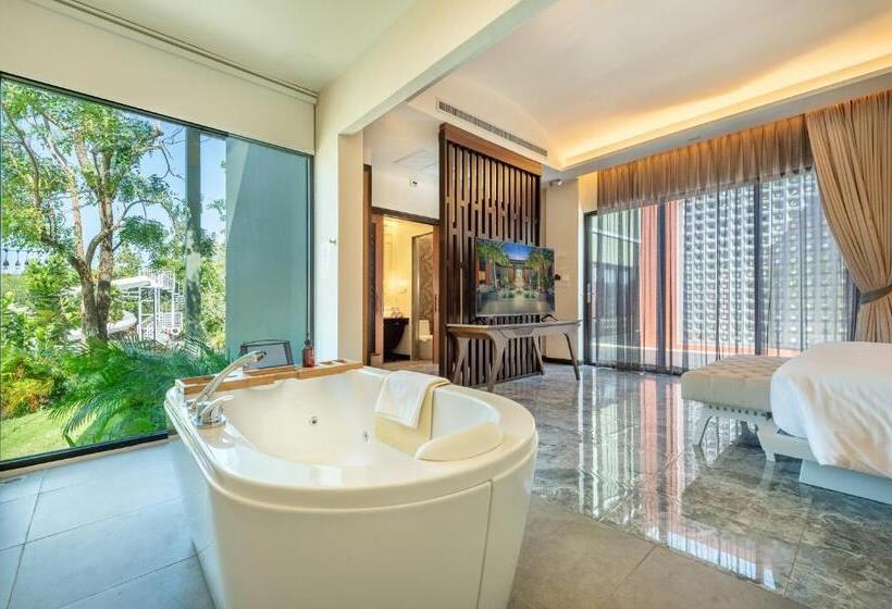 اتاق استاندارد با تخت بزرگ, Phukalini Luxury Pool Villa & Onsen Sha Plus Certified