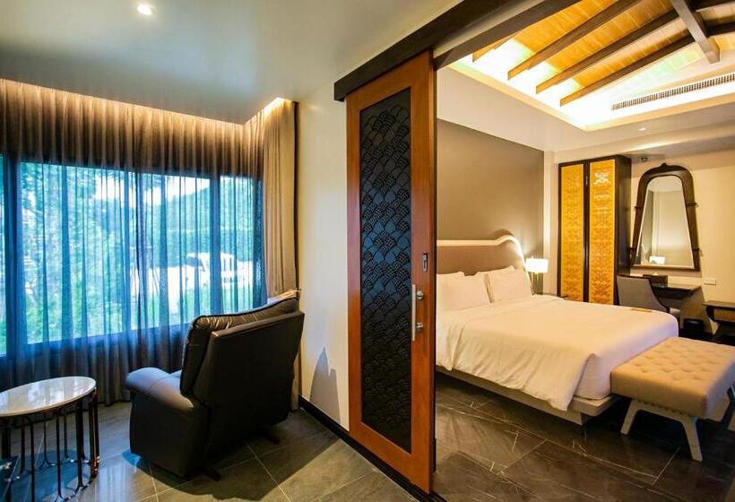 اتاق استاندارد با تخت بزرگ, Phukalini Luxury Pool Villa & Onsen Sha Plus Certified