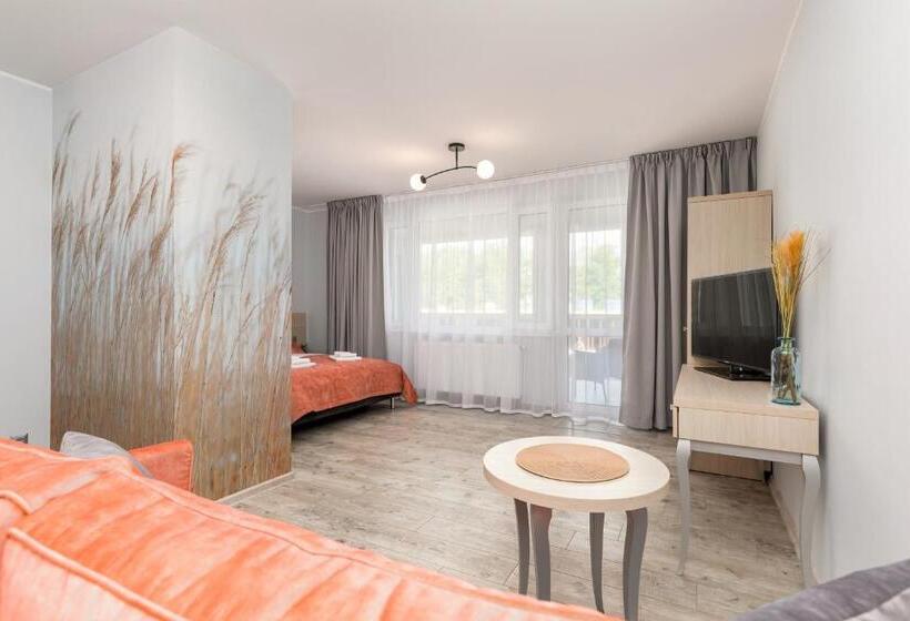 Студио Стандарт с Террасой, Seaside Apartamenty Dominikana I Sianożęty Basen&jakuzzi&parking