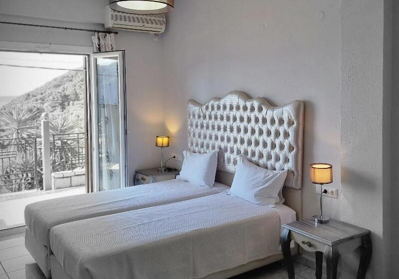 اتاق استاندارد با چشم‌انداز دریا, Enjoy Lichnos Bay Village, Camping, Hotel & Apartments