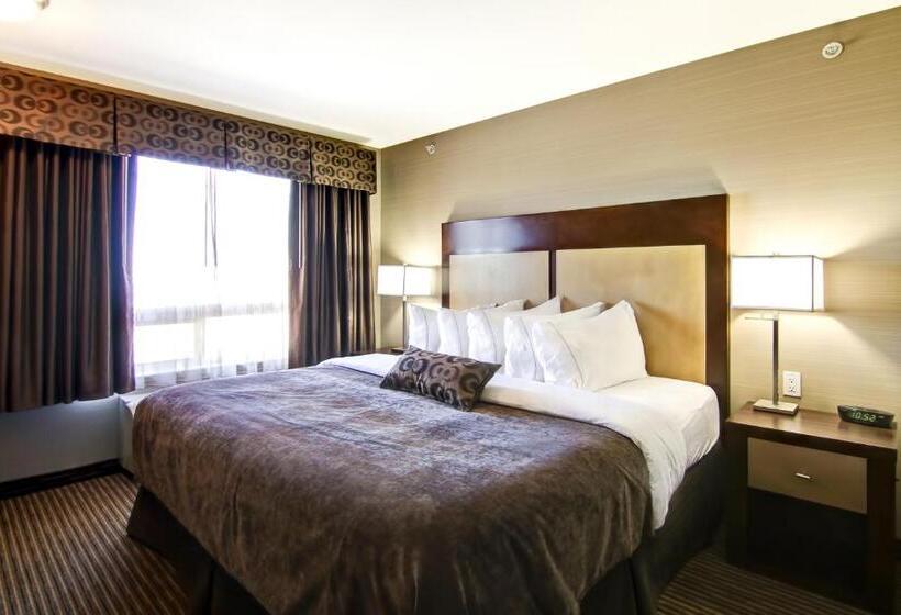 キングサイズベッドのスタンダードルーム, Canalta Hotel Assiniboia