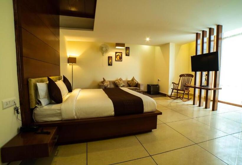 디럭스 룸 킹사이즈 침대, Vaayu Resorts And Spa
