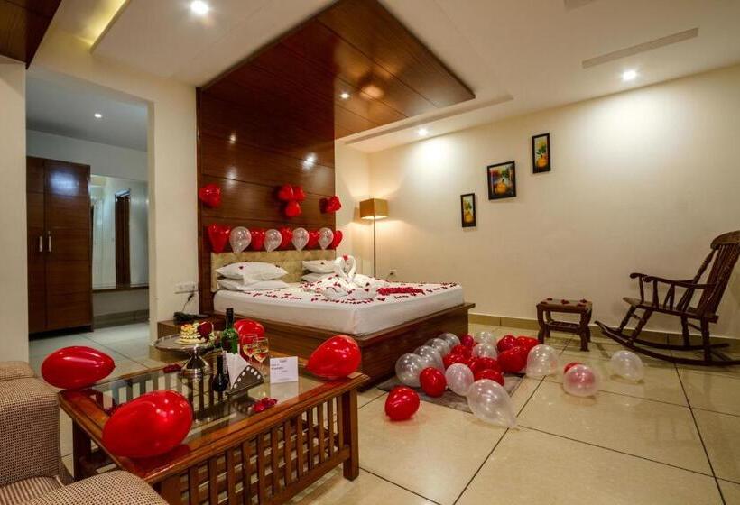 디럭스 룸 킹사이즈 침대, Vaayu Resorts And Spa
