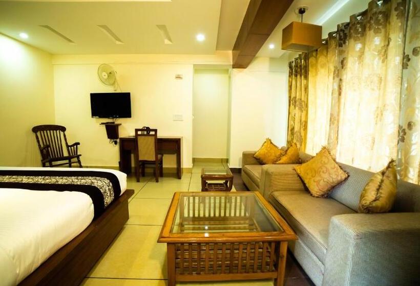 디럭스 룸 킹사이즈 침대, Vaayu Resorts And Spa