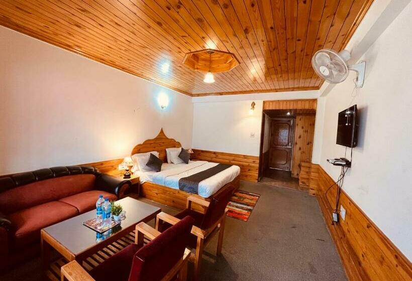 스탠다드 룸 킹사이즈 침대, The Beas Riverside Resort, Manali