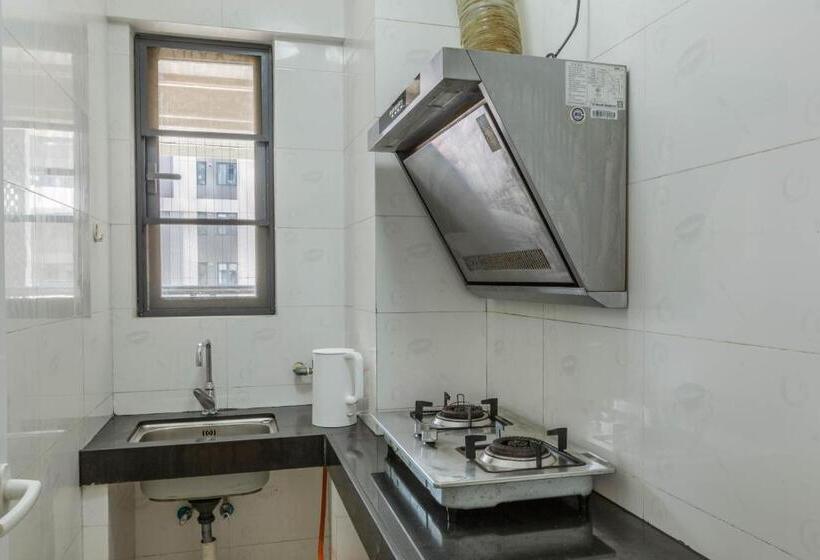 اتاق استاندارد با تخت بزرگ, Wesu Light Luxury Apartment Shenzhen Nanshan Science Park Branch