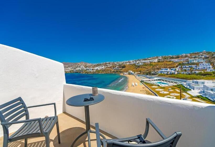 חדר סטנדרט נוף לים עם מרפסת, Cape Mykonos