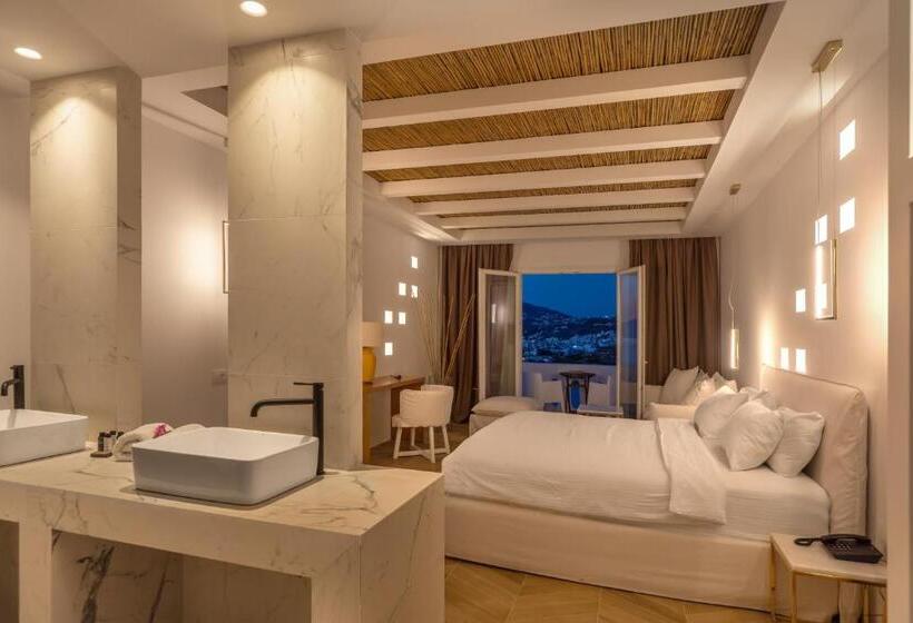 חדר פרמיום עם מרפסת, Cape Mykonos