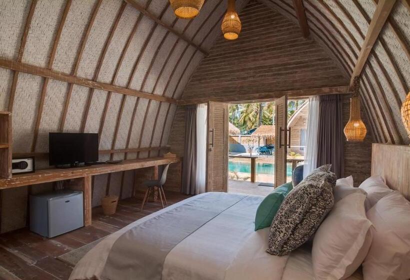 Бунгало Deluxe, Les Villas Ottalia  Yoga And Diving, Gili Meno