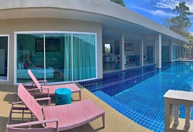 침실 4개 빌라, Grand Bleu Ocean View Pool Suite