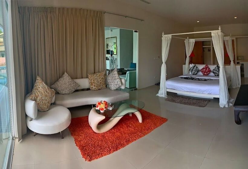 침실 4개 빌라, Grand Bleu Ocean View Pool Suite