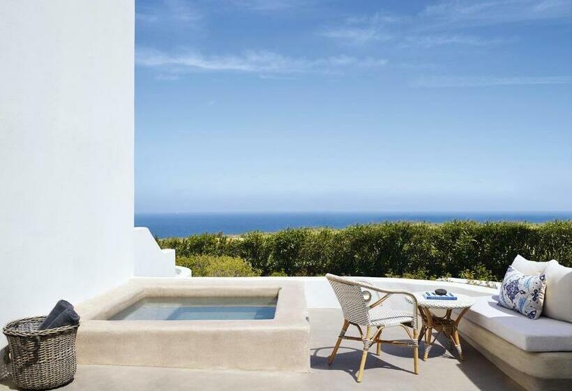 سوییت جونیور با چشم‌انداز دریا, Santo Pure Oia Suites & Villas