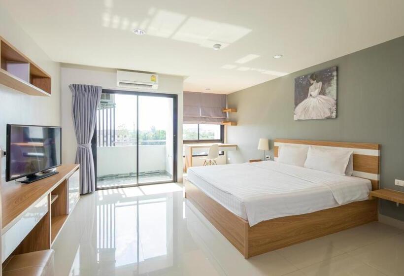 스탠다드 룸 킹사이즈 침대, Jk Living Hotel And Service Apartment