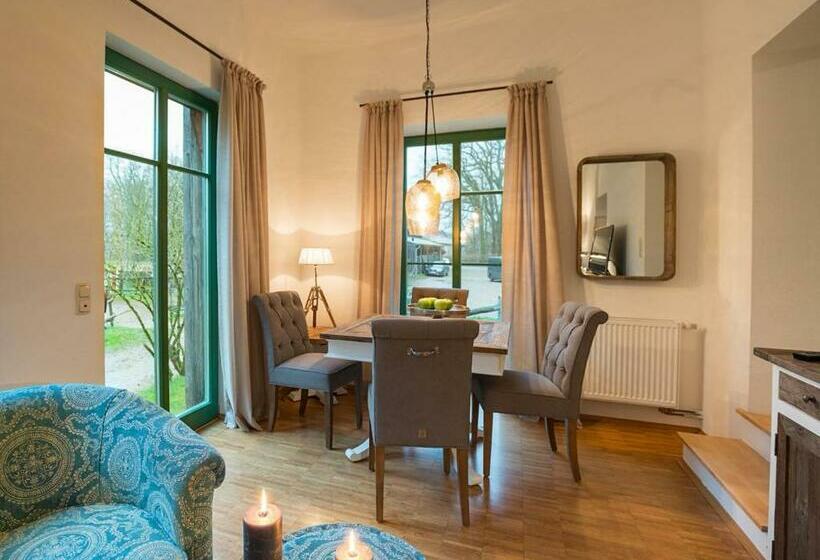 带1个卧室带花园景观的公寓, Hof Und Gut Jesteburg