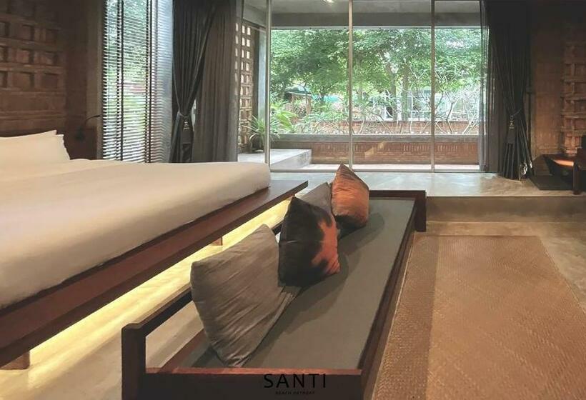 سوئیت جونیور با چشم‌انداز باغ, Santi Beach Retreat