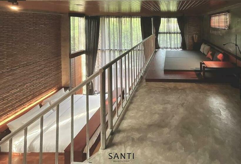 سوییت با چشم‌انداز باغ, Santi Beach Retreat