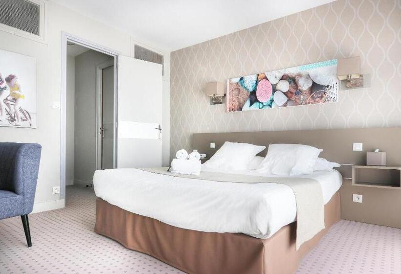 اتاق استاندارد با چشم‌انداز دریا, Hôtel La Petite Sirène Quiberon