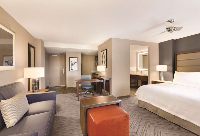 带双人床的标准工作室, Homewood Suites By Hilton Washington Dc Capitolnavy Yard